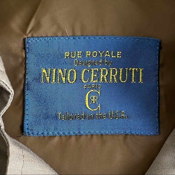 Nino Cerruti Vintage Rue Royale Taupe Trench Coat - Picture 7 of 10